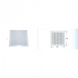 REJILLA PLANA BLANCA 20X20...