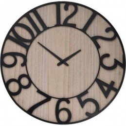 RELOJ PARED MADERA/METAL...